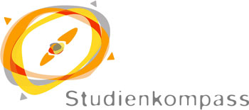 Das Logo des Studienkompasses zeigt einen orangenen Kompass.