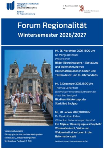 2026-2027 WiSe-Plakat Forum Regionalit&auml;t