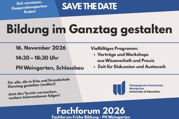 Save the date_Fachforum 2026 _PH Weingarten Save the date_Fachforum 2026 _PH Weingarten
