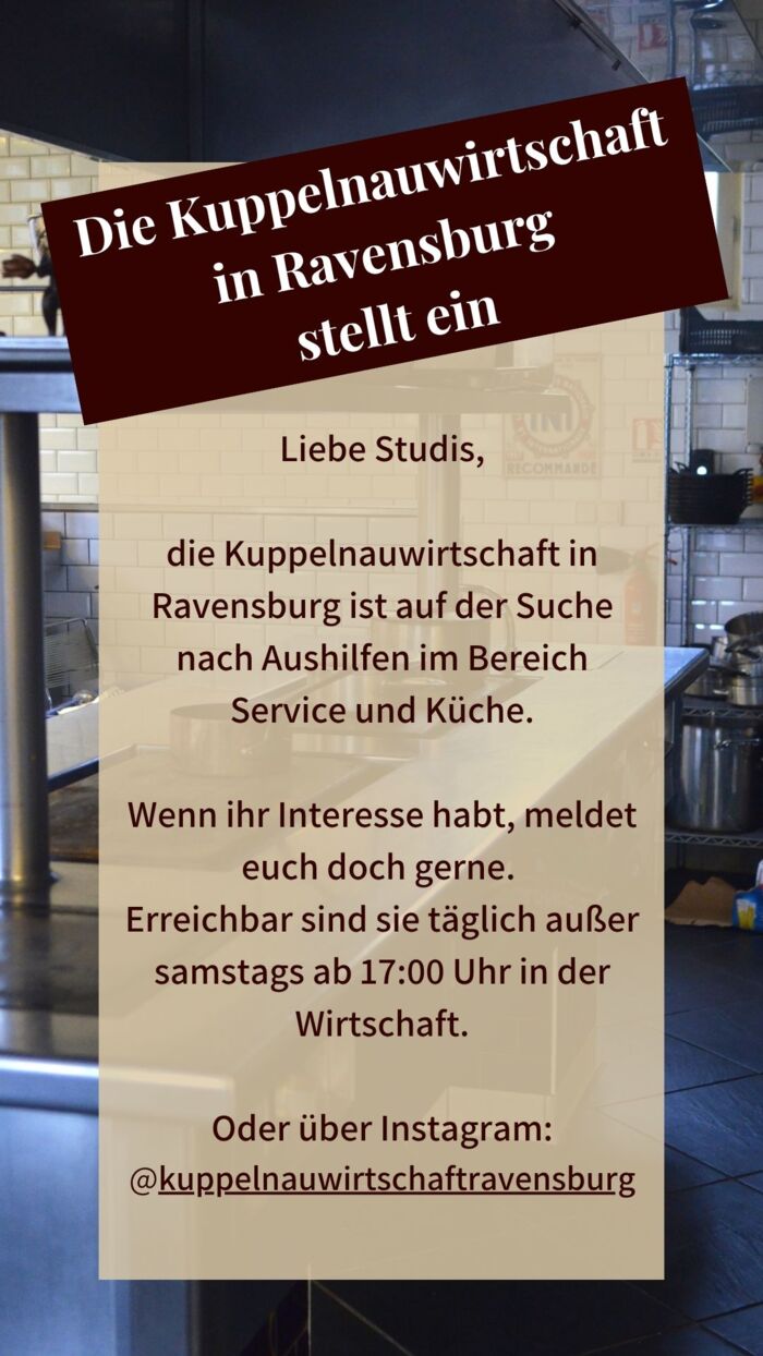 Die Kuppelnauwirtschaft stellt ein 12.47.18 Die Kuppelnauwirtschaft stellt ein 12.47.18