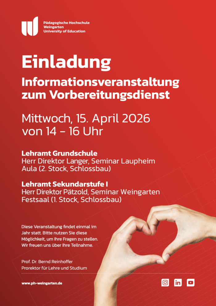 Informationsveranstaltung zum Vorbereitungsdienst_2026_Plakat