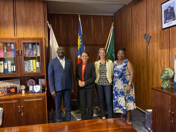 Besuch bei den Partnern an der Universität von Namibia. Partner UNAM