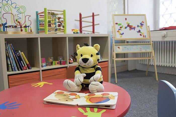 Kinderspielecke in der Hochschulbibliothek