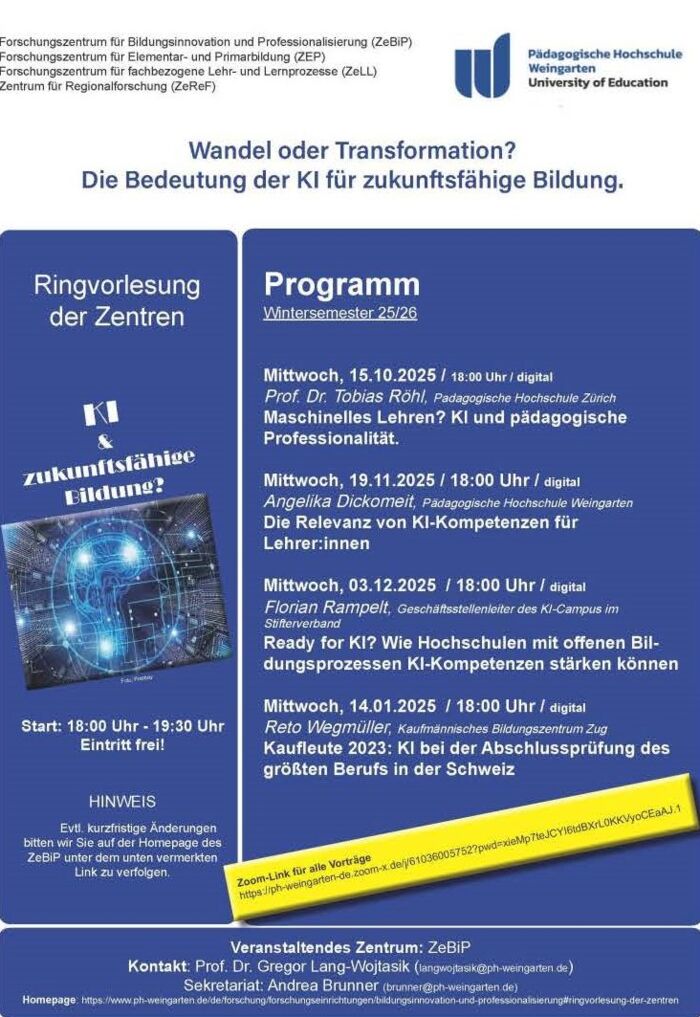 Plakat WiSe 25-26